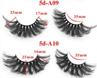 Five pairs set with extended false eyelashes
