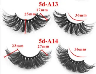 Five pairs set with extended false eyelashes