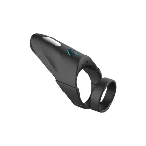FORTO F-48 Vibrating Perineum Double C-Ring - Black