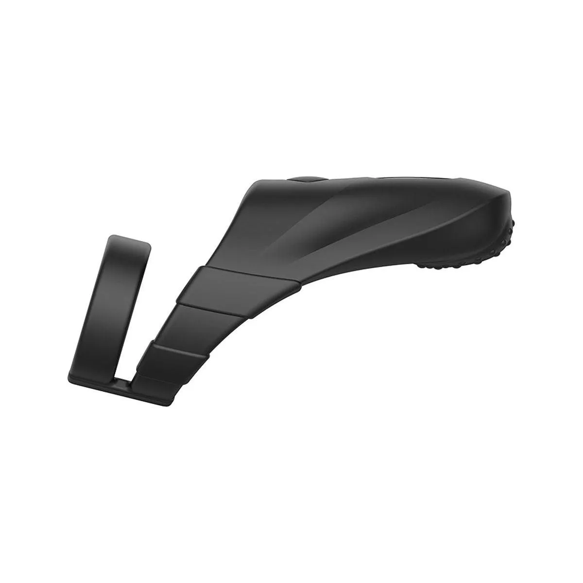 FORTO F-48 Vibrating Perineum Double C-Ring - Black