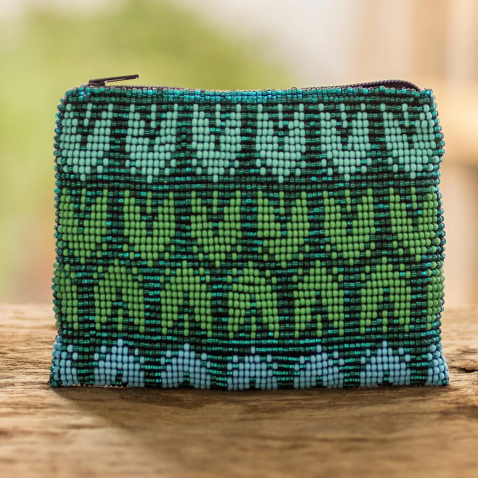 Hand-Beaded Coin Purse from Guatemala - Panabaj Glam | NOVICA