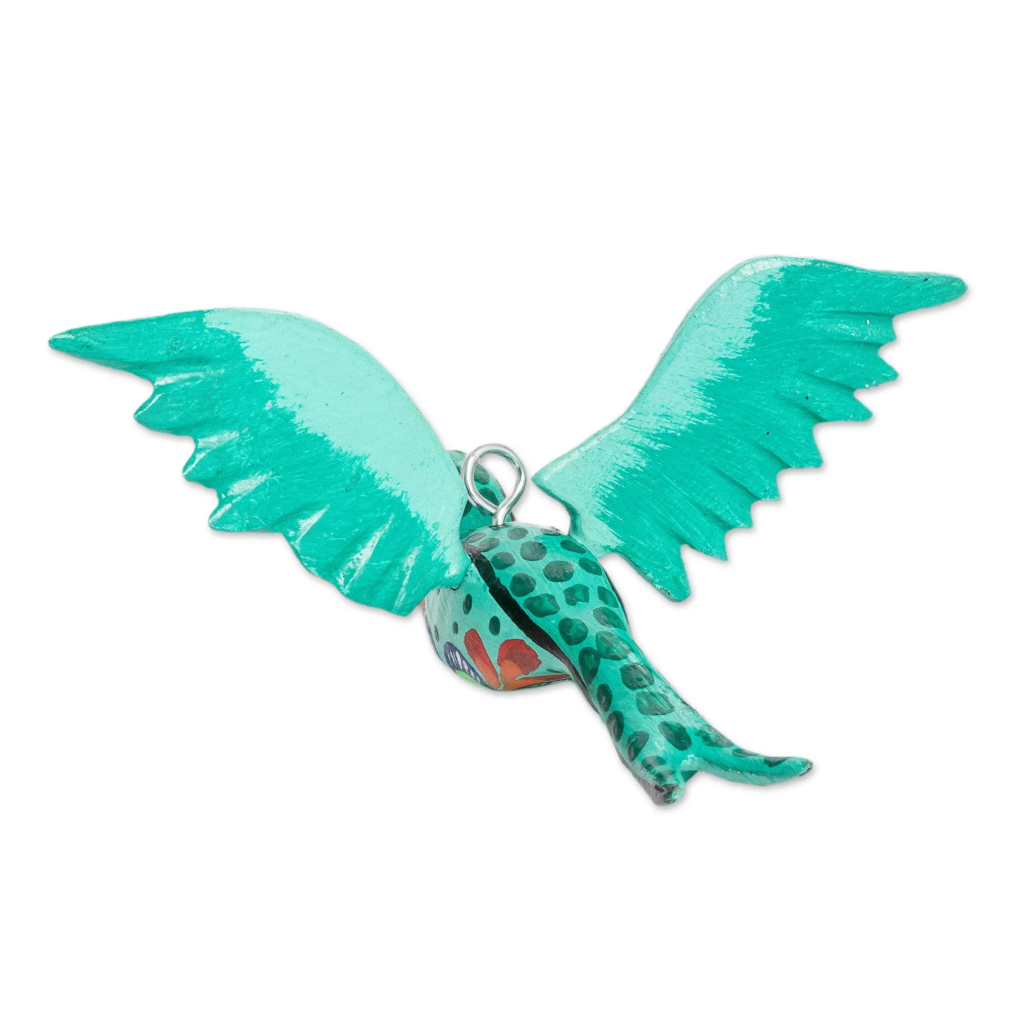 Hand-Painted Tropical Bird Wooden Ornament from Guatemala - Beloved Bird | NOVICA