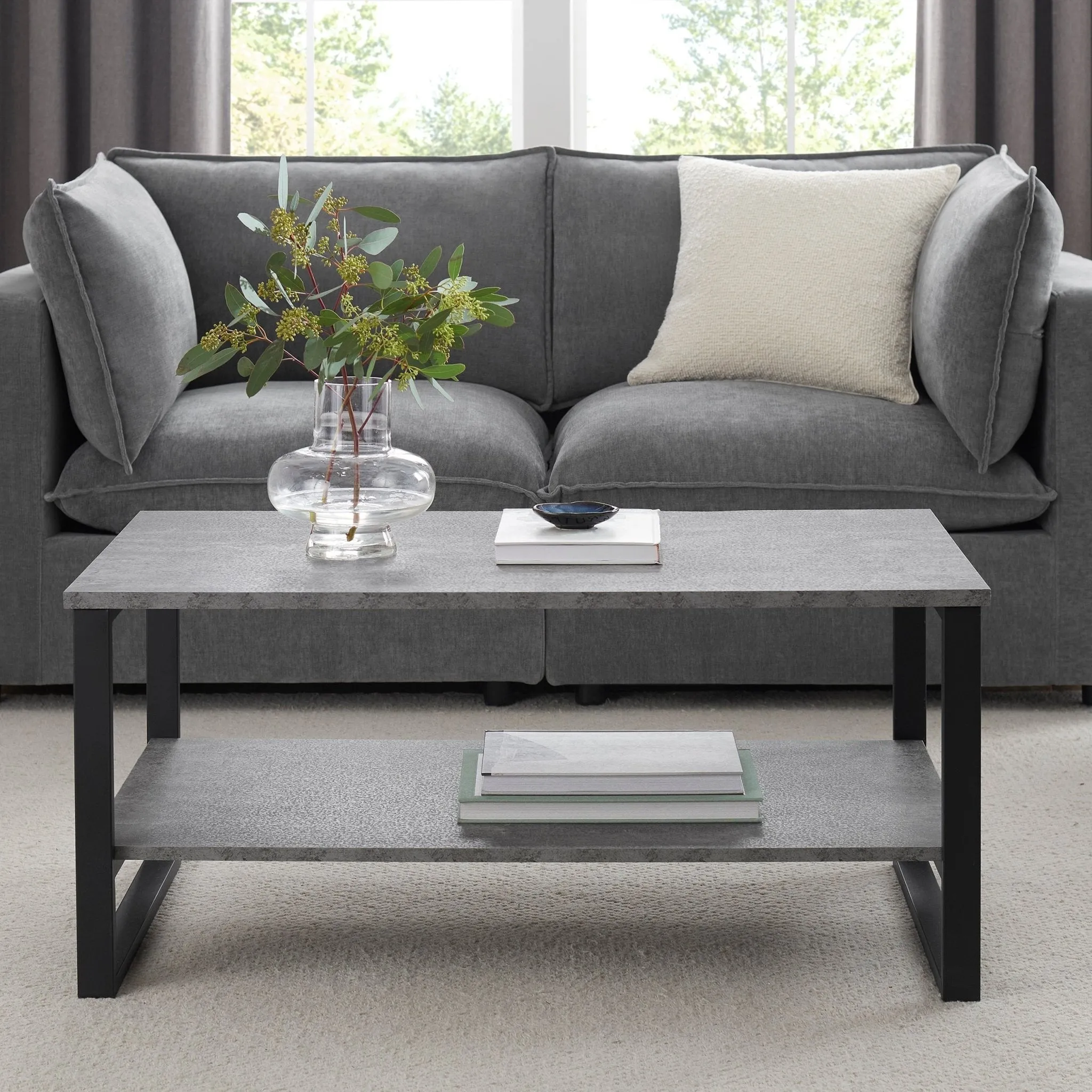 Harper Coffee Table - Concrete Effect