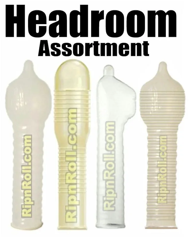 Headroom Condoms Assortment Sampler - RipnRoll.com