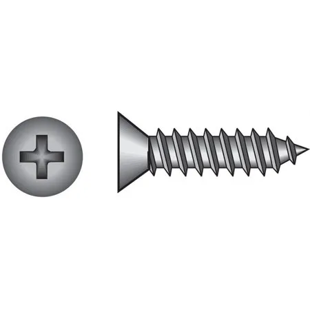 Hillman No. 12 X 1 in. L Phillips Flat Head Sheet Metal Screws 100 Pk