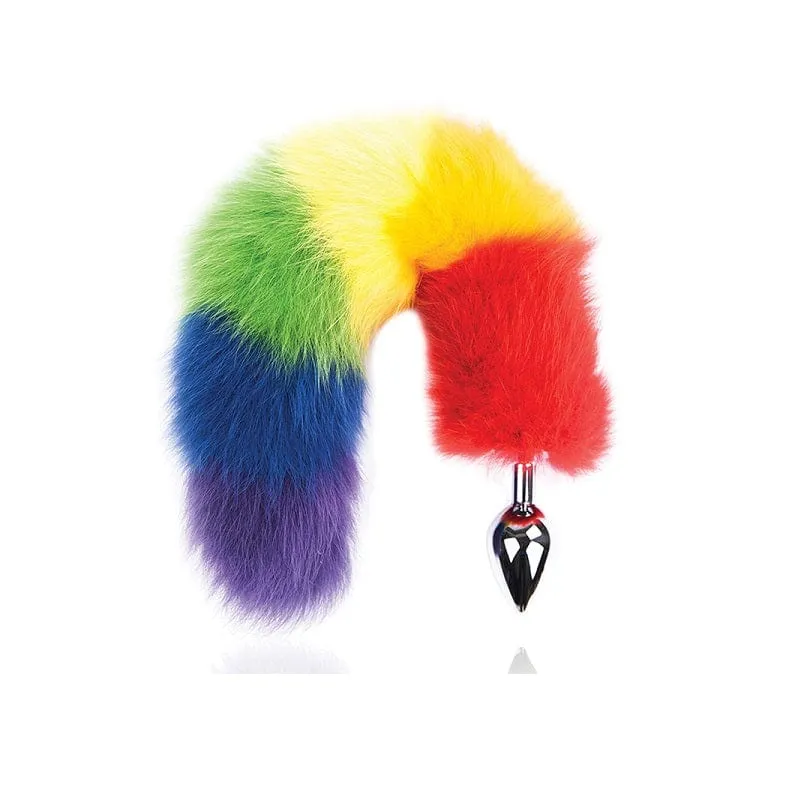 Hott Products Rainbow Foxy Tail Pleasure Plug