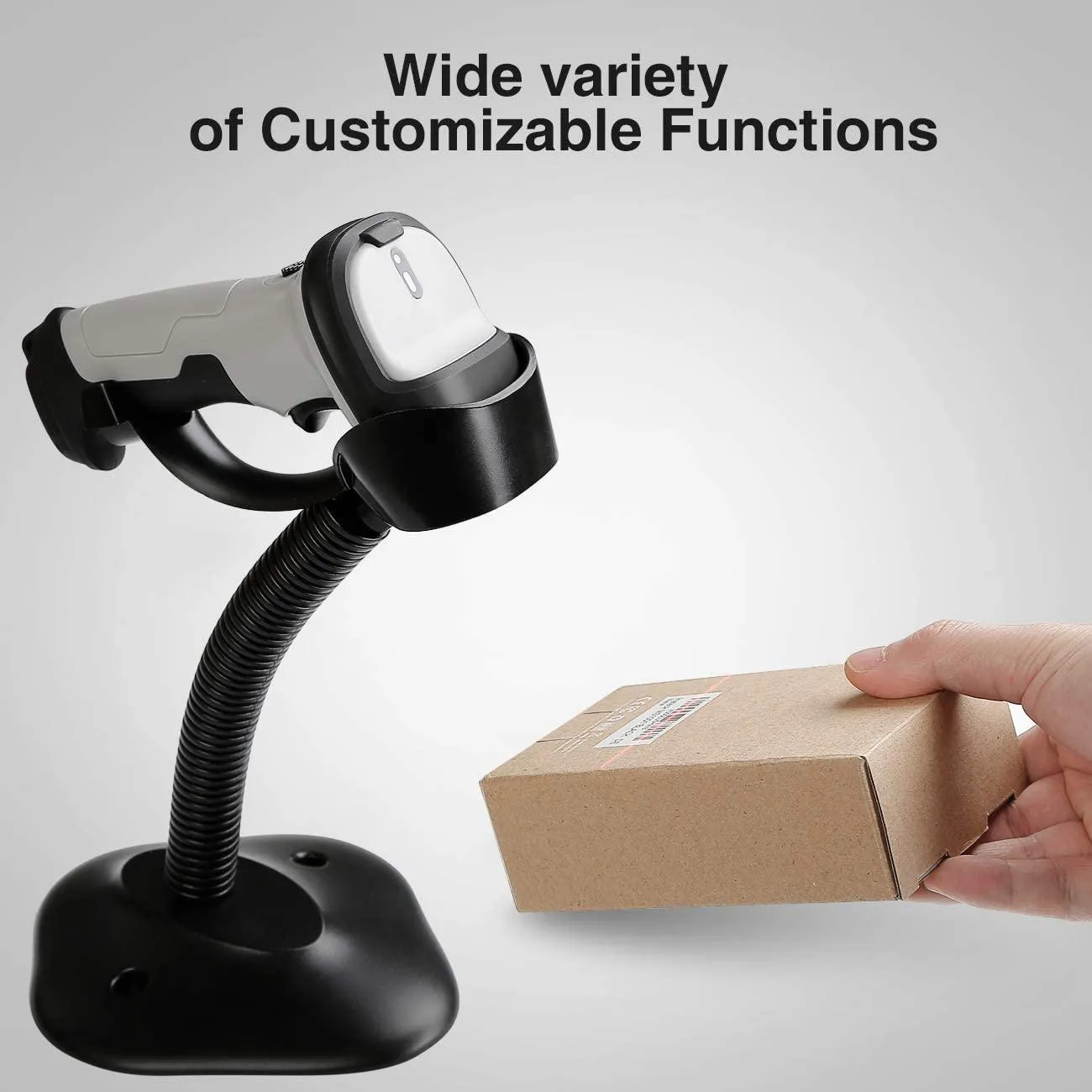 Inateck Bluetooth Barcode Scanner, Working Time Approx. 15 Days, 35M Range, Automatic Fast and Precise Scanning, BCST-70