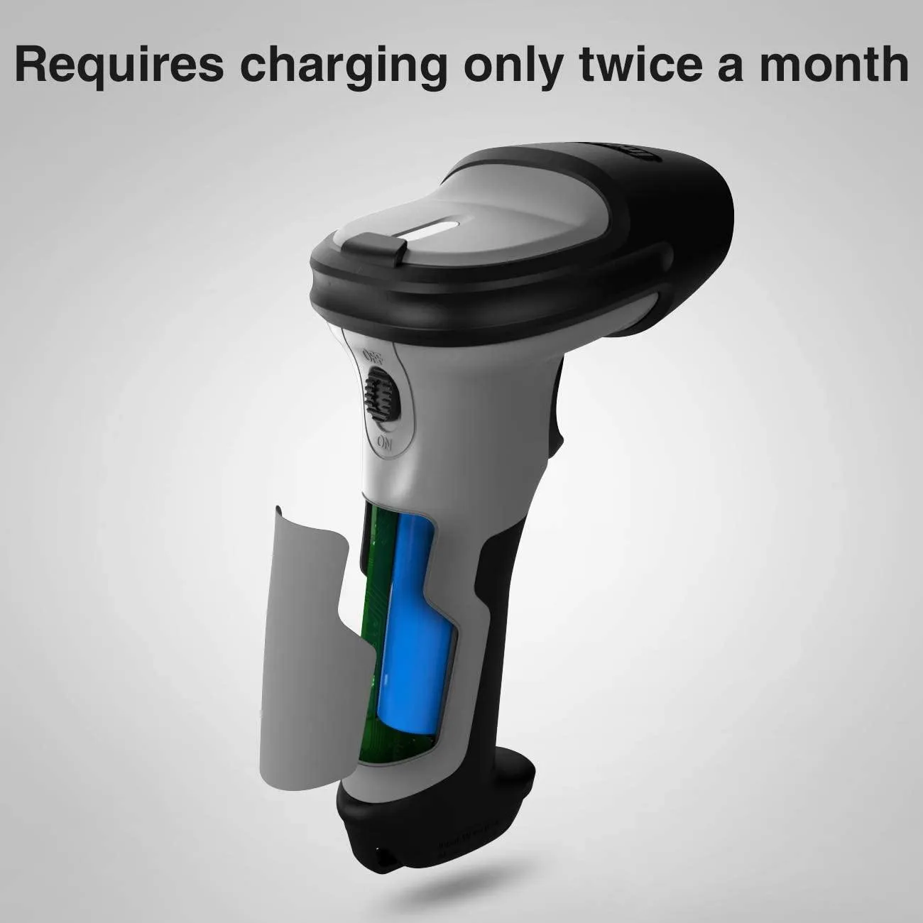 Inateck Bluetooth Barcode Scanner, Working Time Approx. 15 Days, 35M Range, Automatic Fast and Precise Scanning, BCST-70
