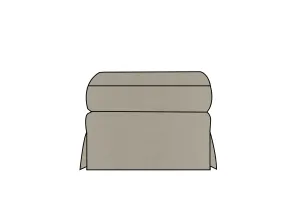 Kate | Footstool Extra Loose Cover | Capri Lichen