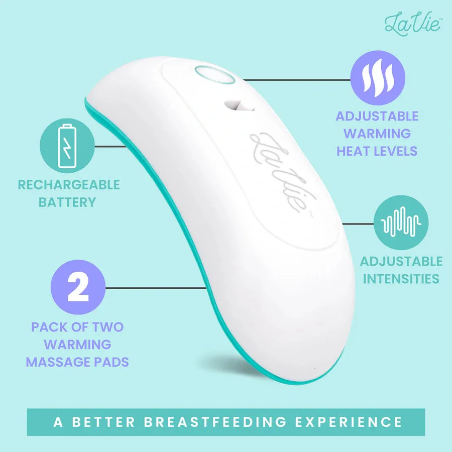 Lavie Warming Lactation Massager - Teal