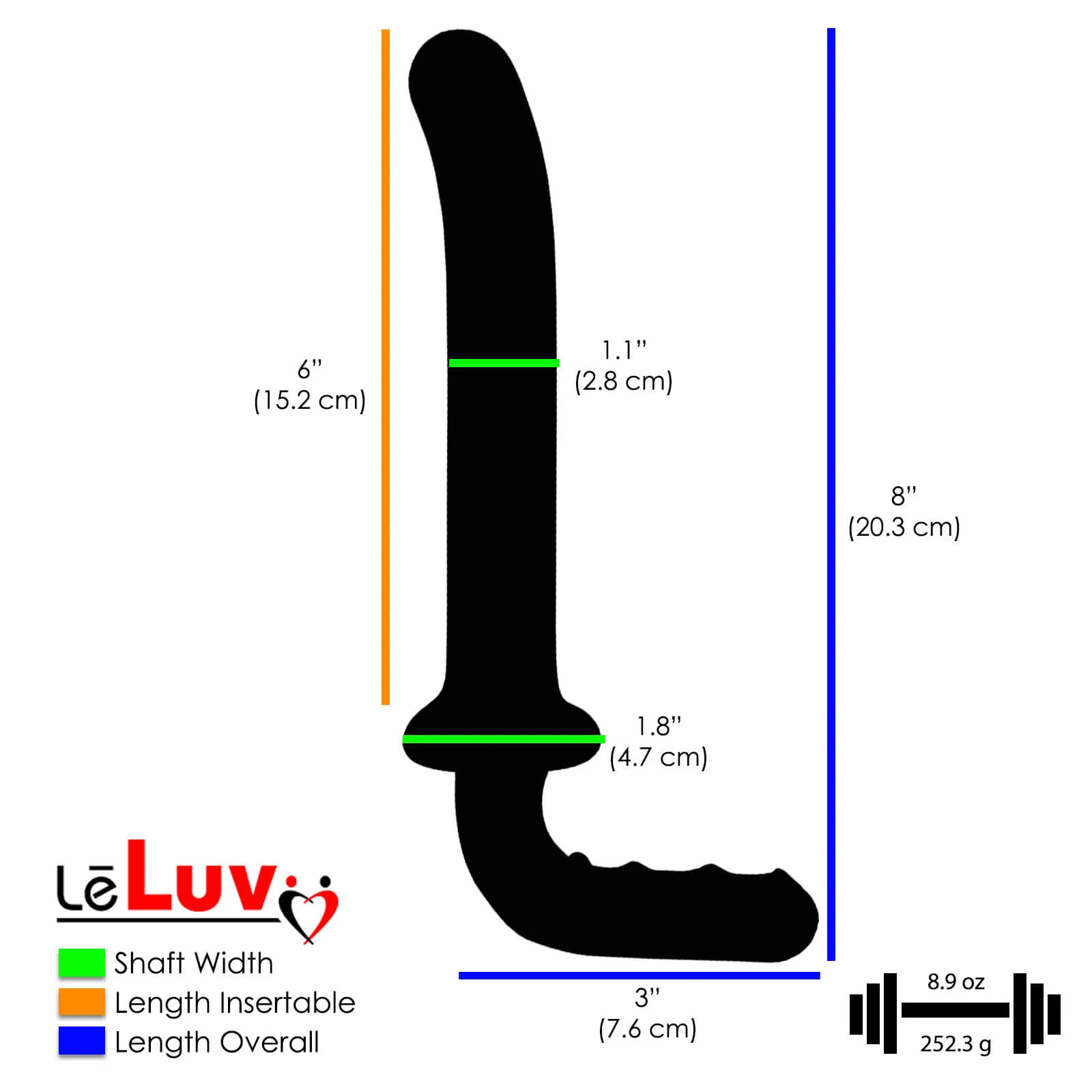 LeLuv 5 Borosilicate Glass Pink Dildos Wands Butt Plugs Sexy Gift Massagers Toys