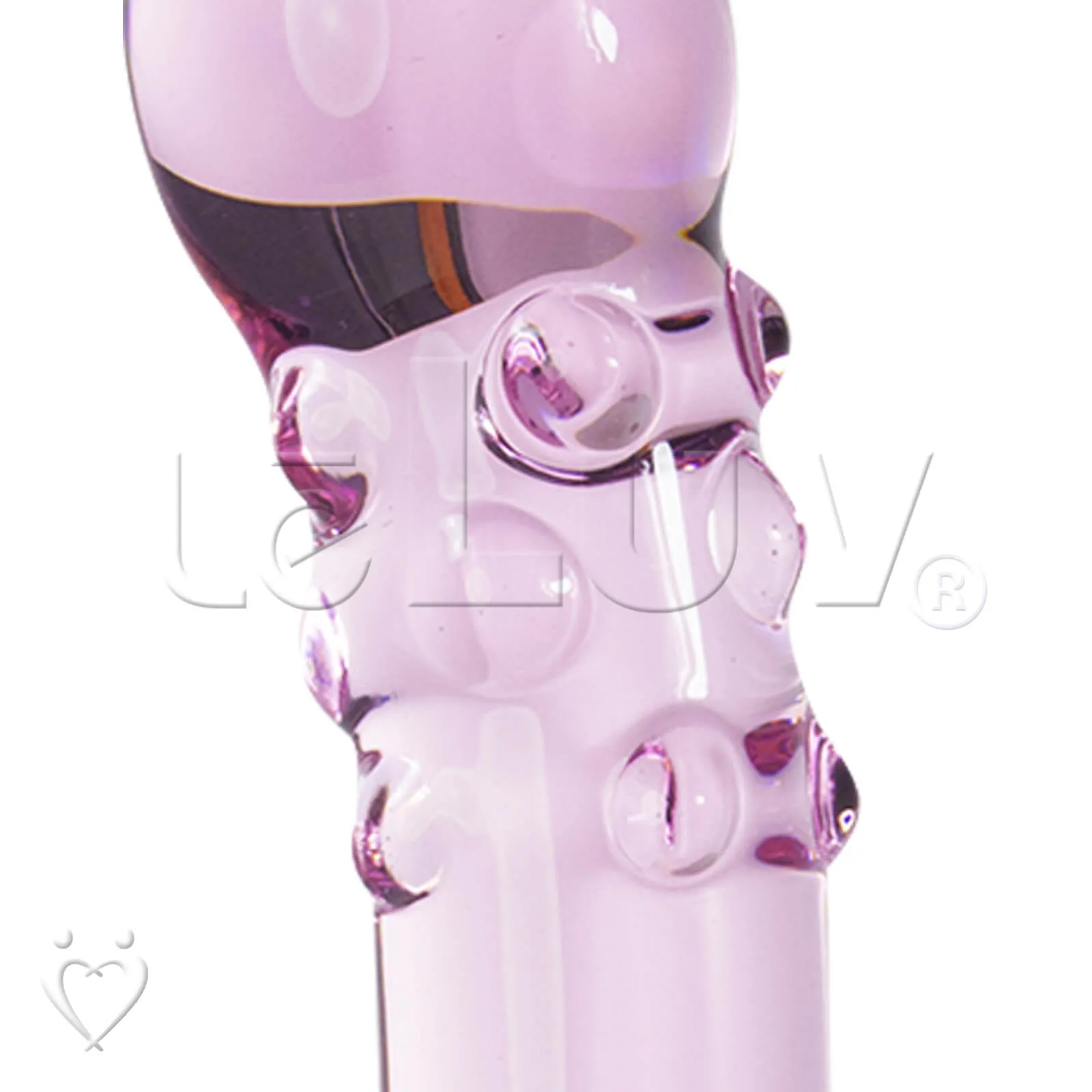 LeLuv 5 Borosilicate Glass Pink Dildos Wands Butt Plugs Sexy Gift Massagers Toys