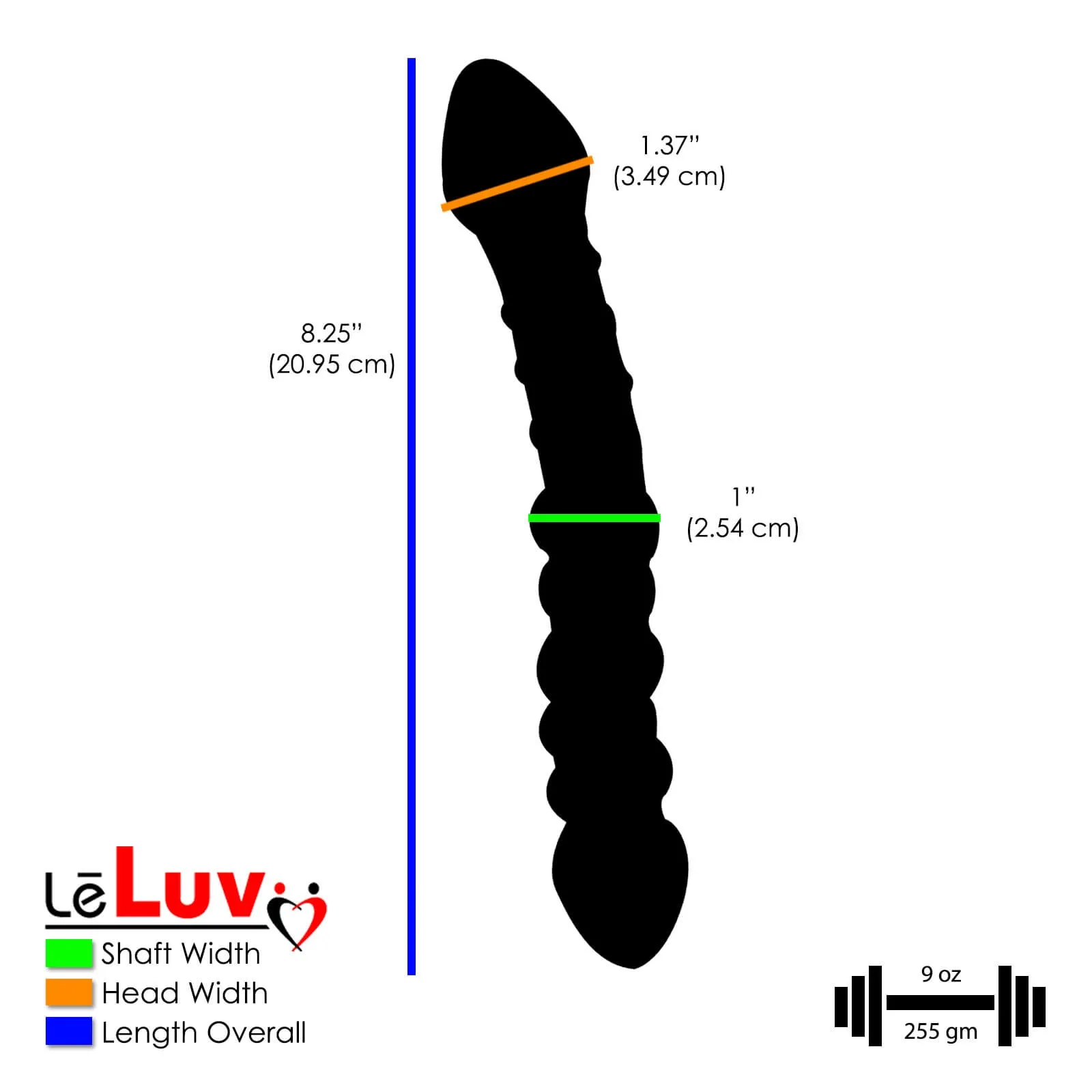 LeLuv 5 Borosilicate Glass Pink Dildos Wands Butt Plugs Sexy Gift Massagers Toys