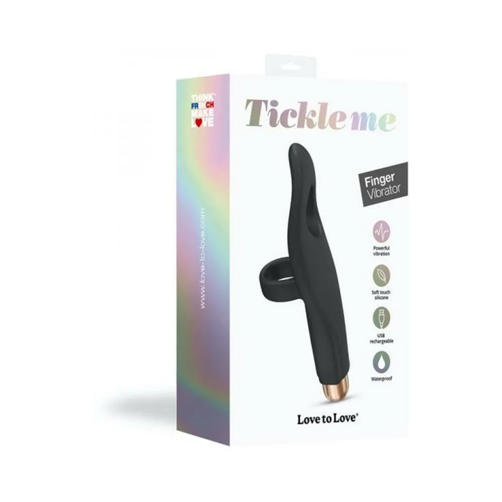 Love To Love Tickle Me Finger Vibrator Noir
