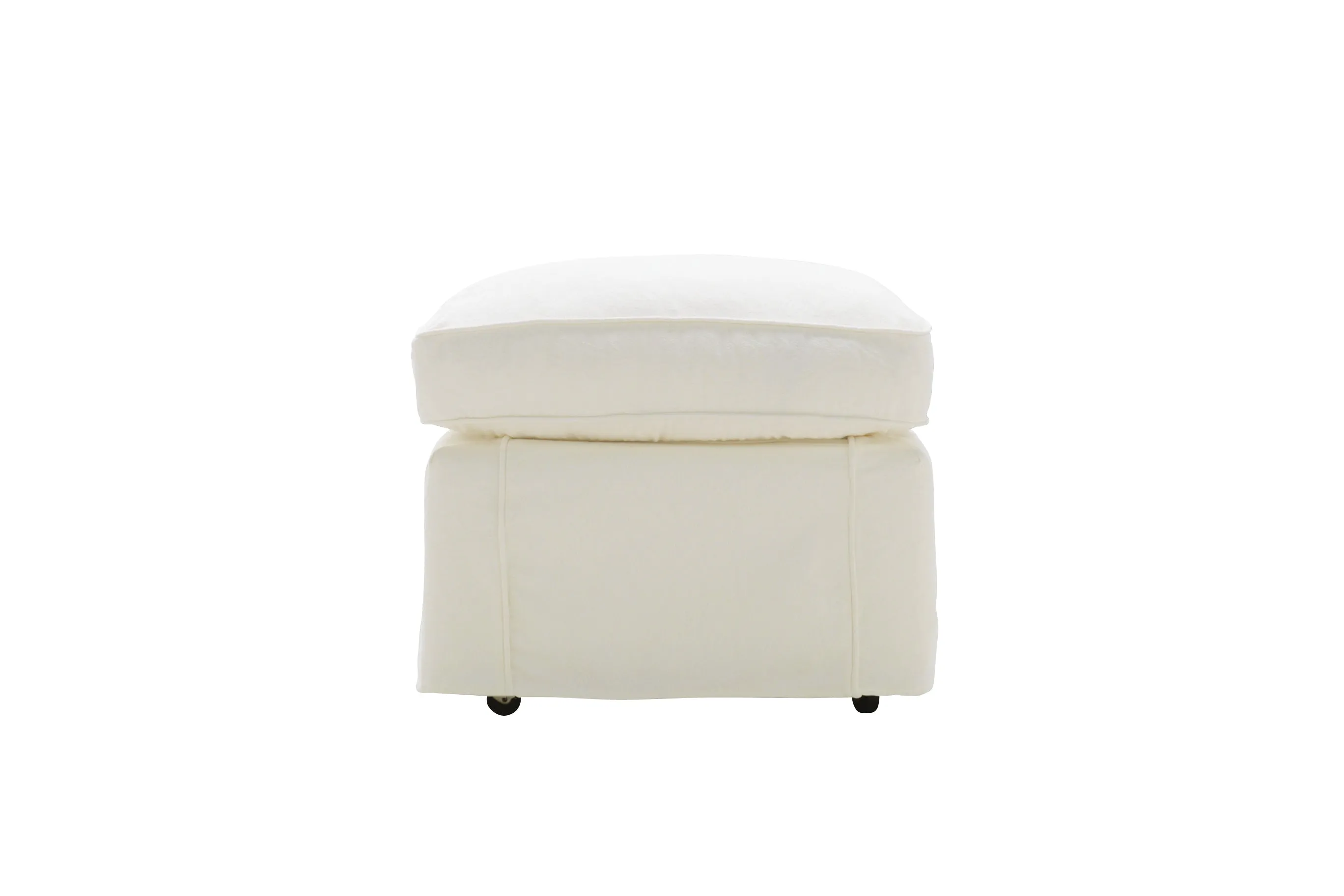 Madrid | Footstool Extra Loose Cover | Kingston Natural