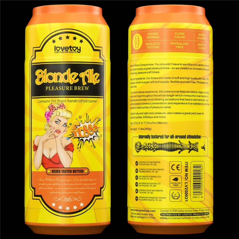 Male Masturbator Pocket Pussy Pleasure Brew -Cream Ale