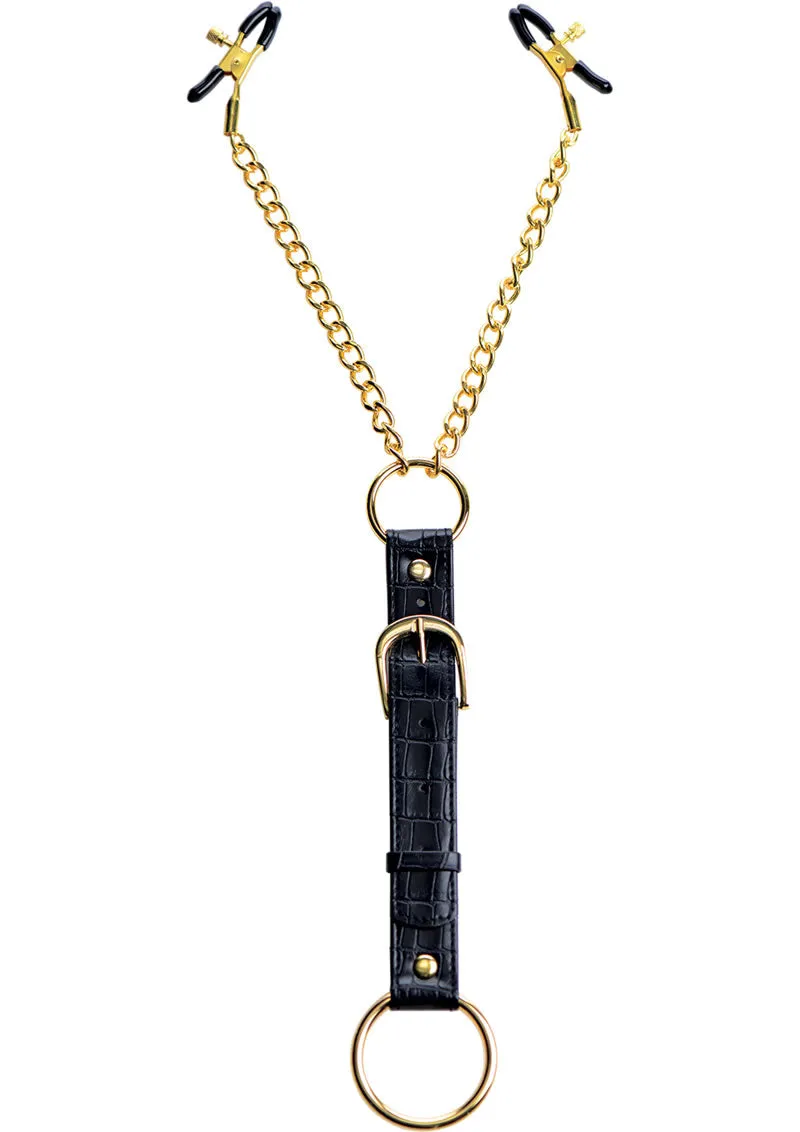 Master Series Penitentiary Nipple Clamps and Cock Ring