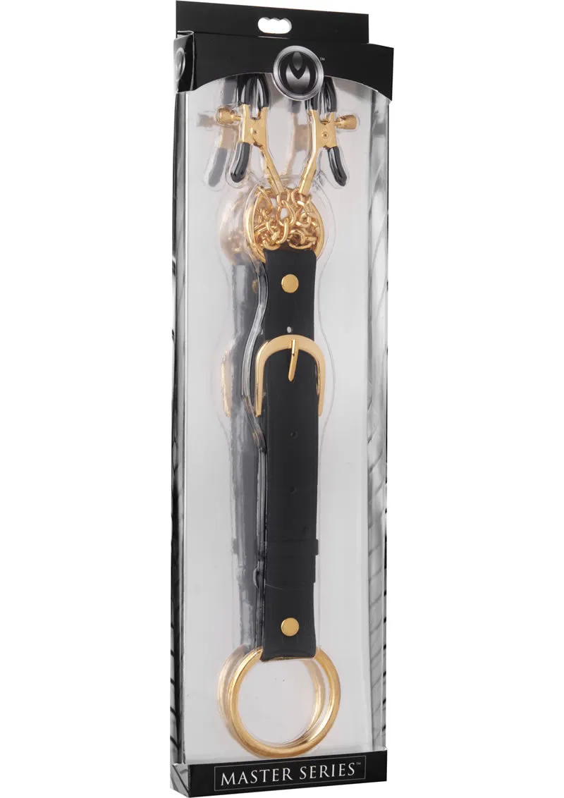 Master Series Penitentiary Nipple Clamps and Cock Ring