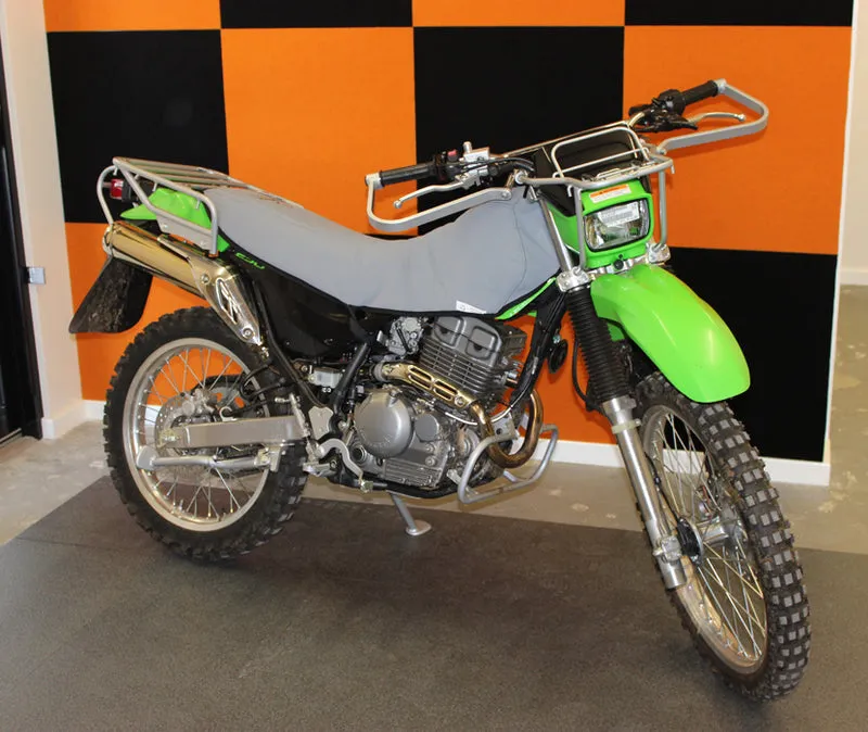 Motorcycle Padded Canvas Seat and Tank Cover Kawasaki KL250J Stockman 2000-On AK358BP All-in-One