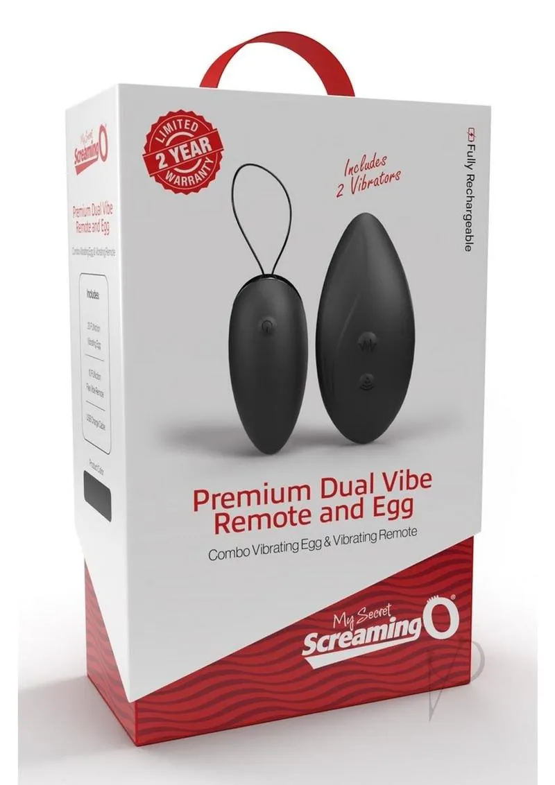 My Secret Screaming O Premium Dual Vibe Remote & Egg Silicone Combo Kit