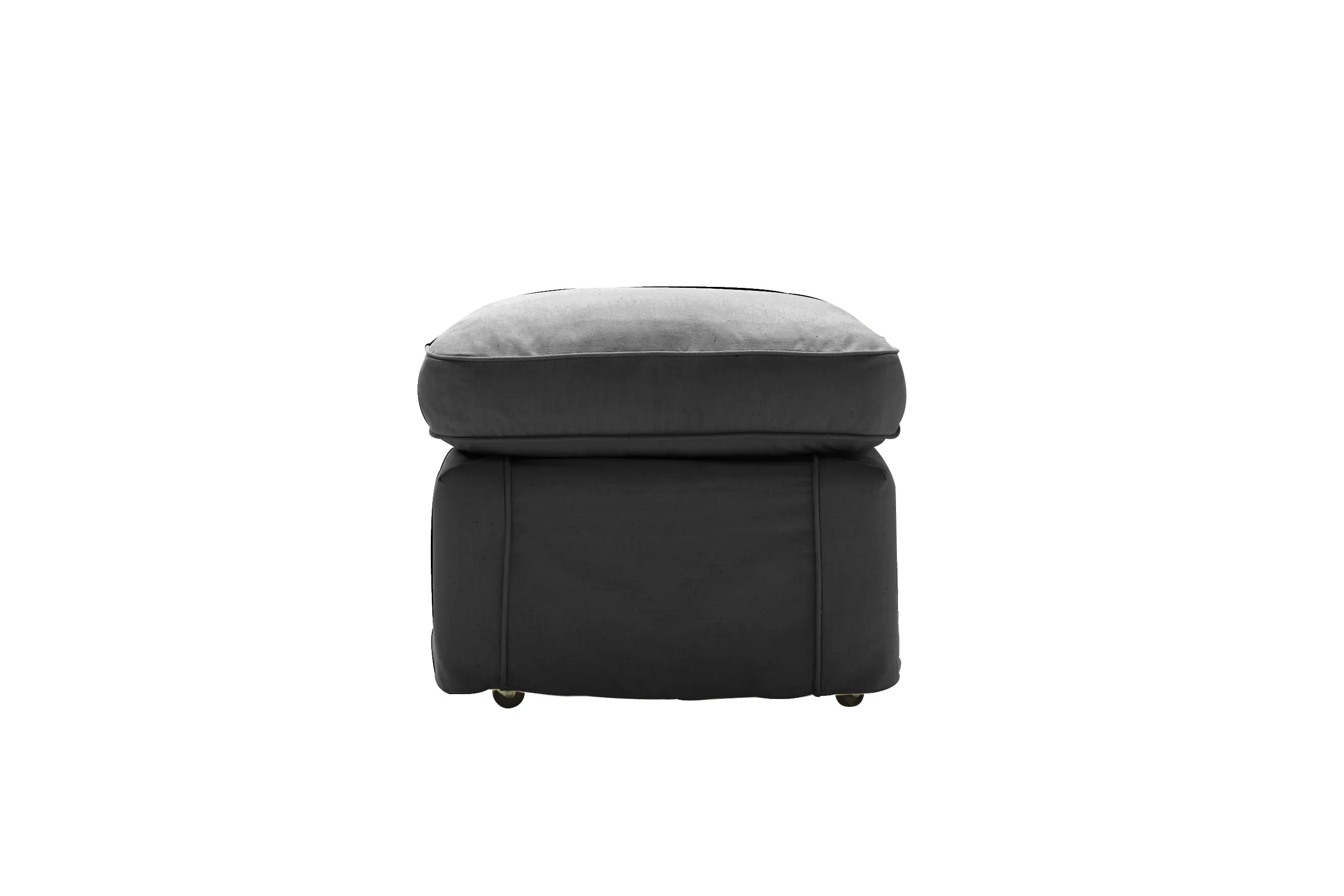 Newport | Footstool Extra Loose Cover | Capri Dark Grey