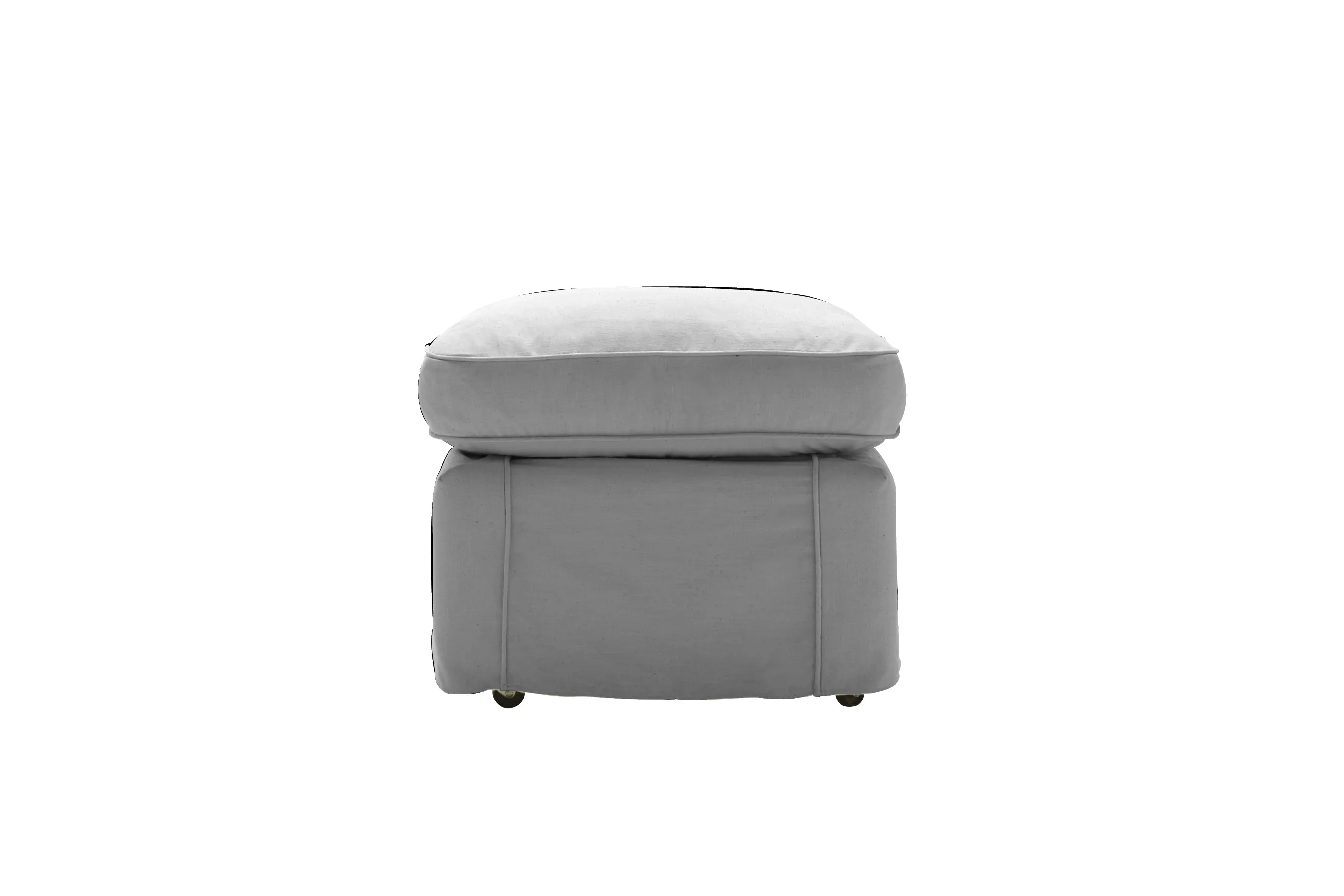 Newport | Footstool Extra Loose Cover | Capri Light Grey