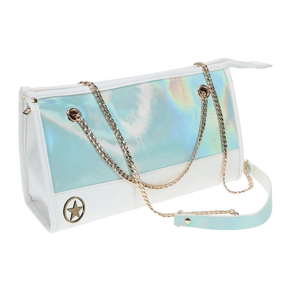 Ouch! Paris Crystal Bow & Holographic Faux Leather BDSM Kit Handbag