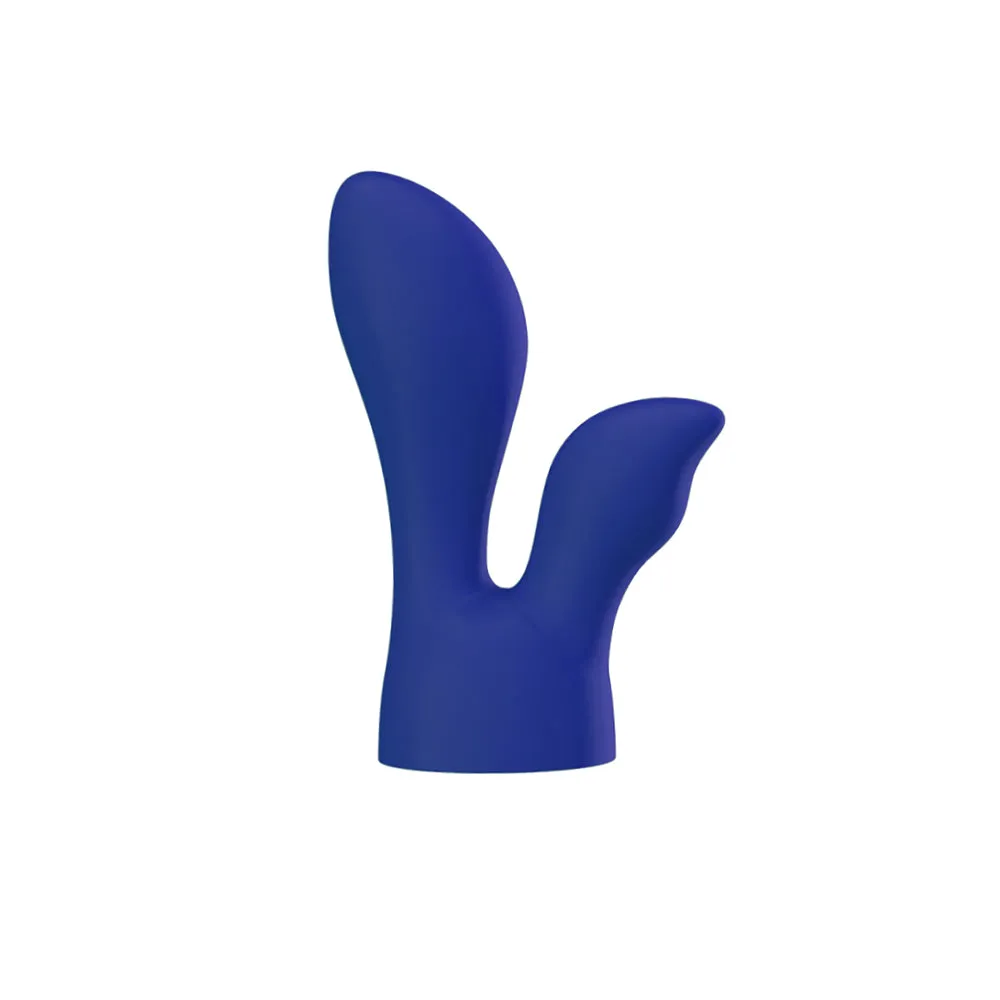 PalmPower PalmSensual Attachments 2-Piece Silicone Massager Heads Blue