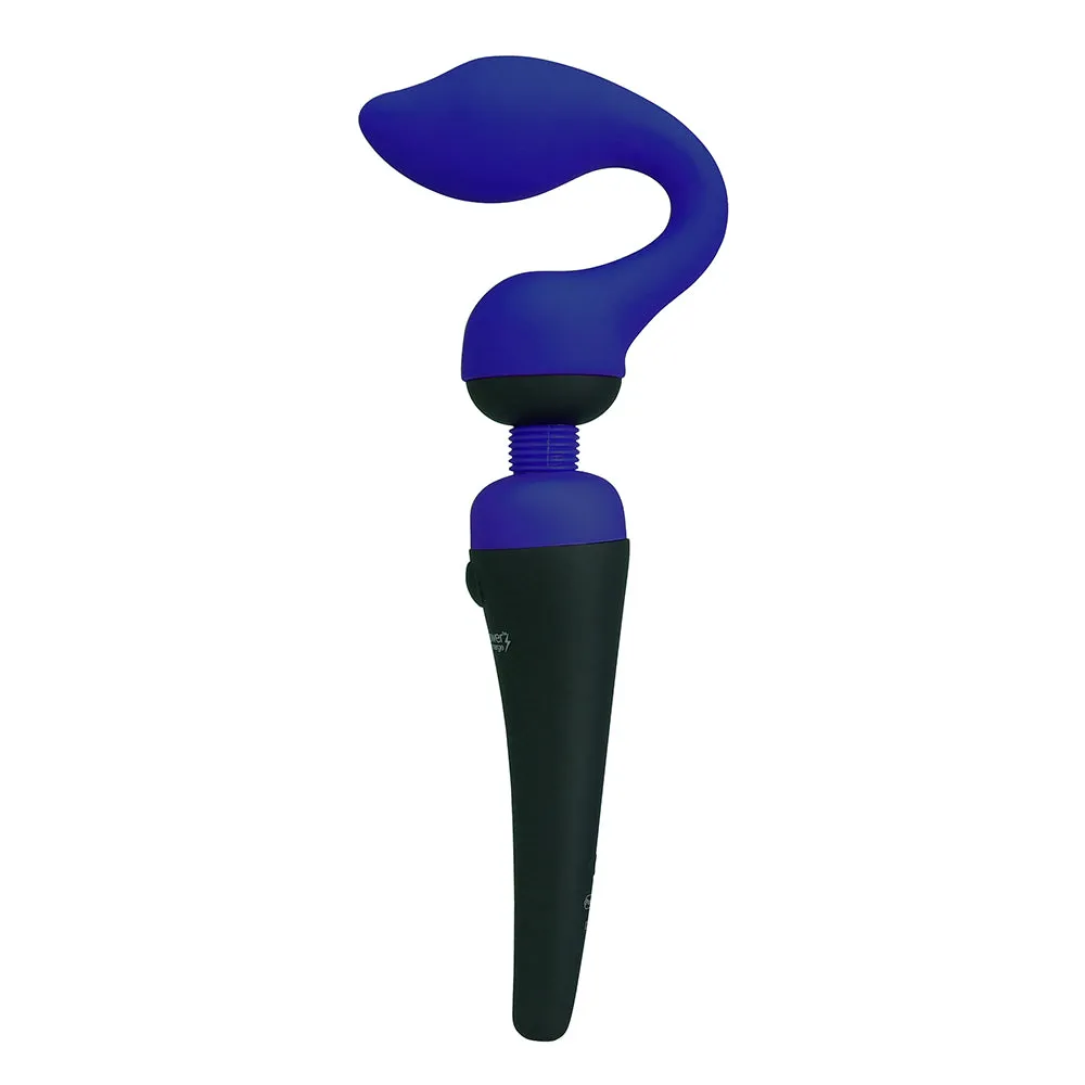 PalmPower PalmSensual Attachments 2-Piece Silicone Massager Heads Blue