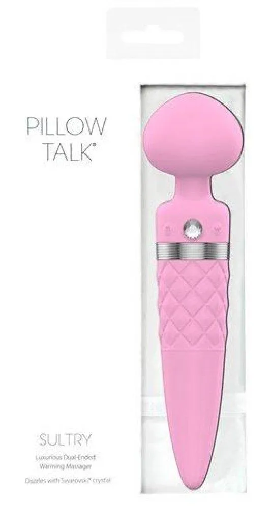 Pillow Talk Sultry Dual Ended Warming Massager Pink