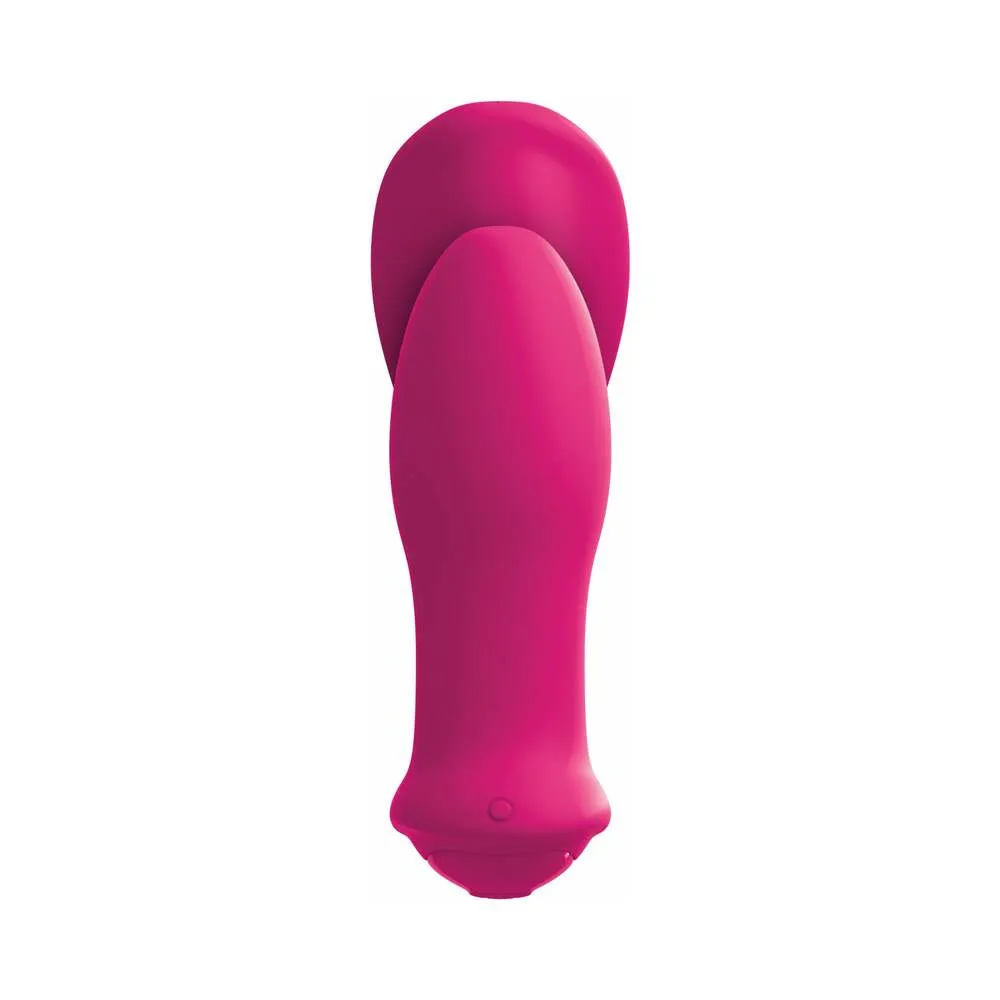 Pipedream 3Some Double Ecstasy Dual Stimulation Silicone Vibrator Red