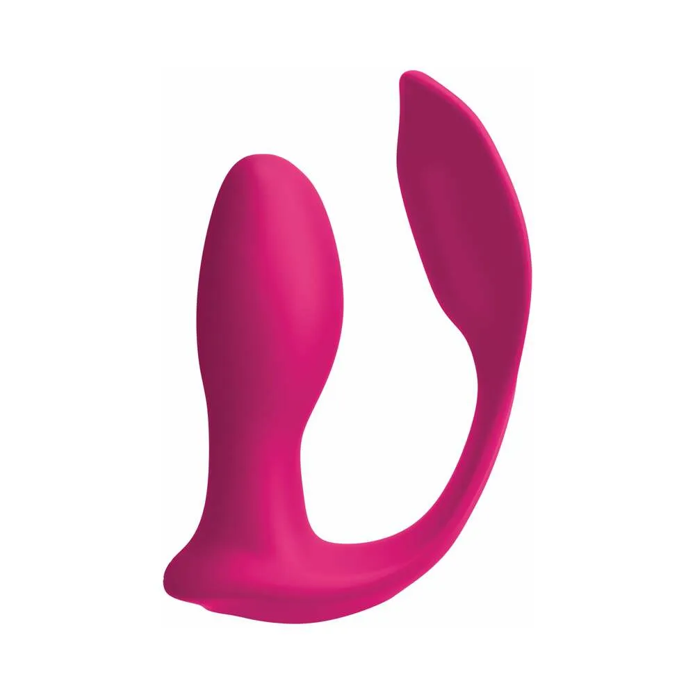 Pipedream 3Some Double Ecstasy Dual Stimulation Silicone Vibrator Red