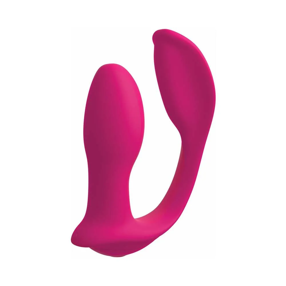 Pipedream 3Some Double Ecstasy Dual Stimulation Silicone Vibrator Red