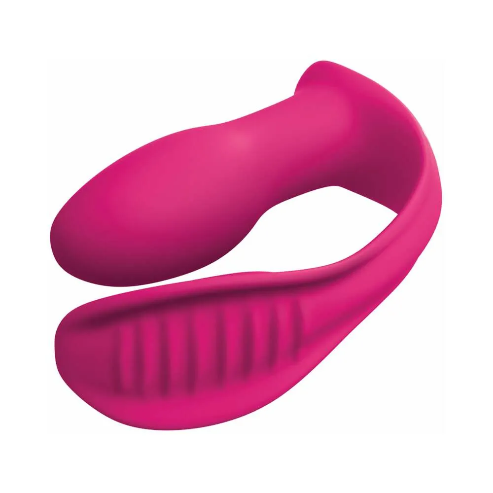 Pipedream 3Some Double Ecstasy Dual Stimulation Silicone Vibrator Red