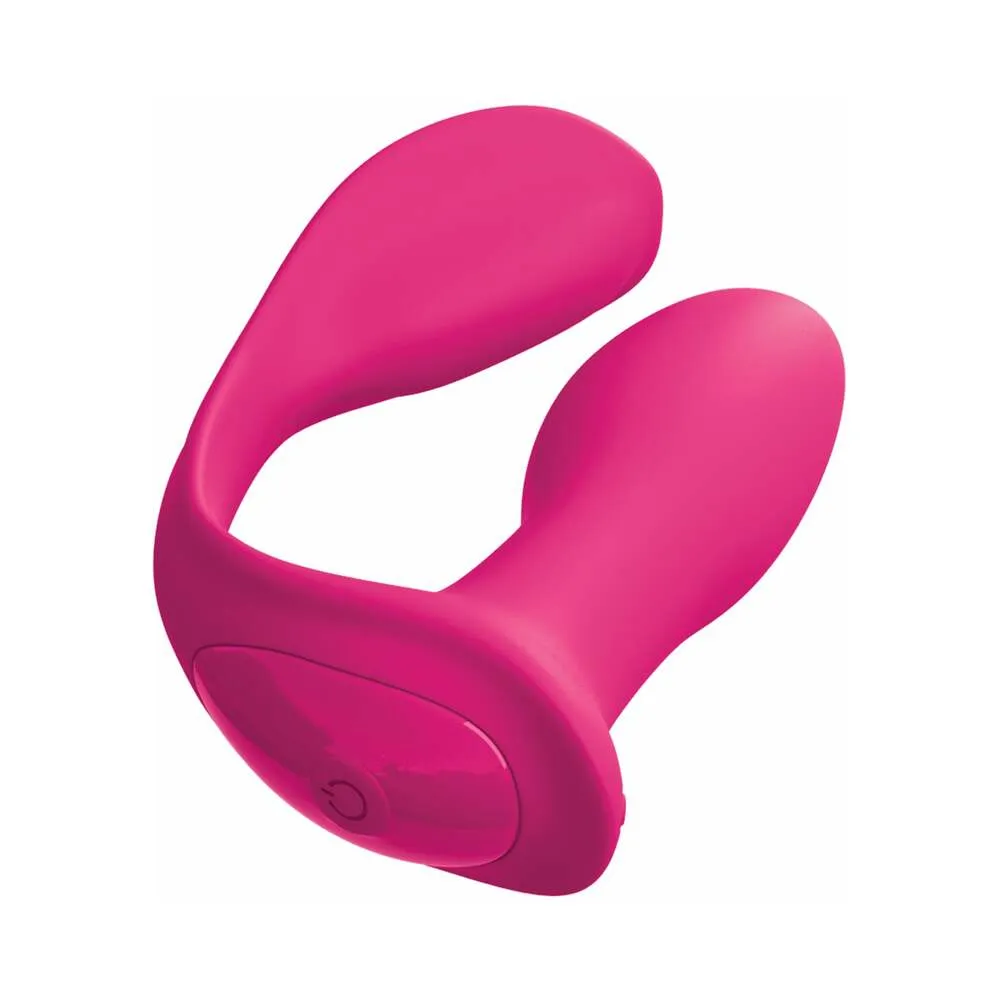Pipedream 3Some Double Ecstasy Dual Stimulation Silicone Vibrator Red