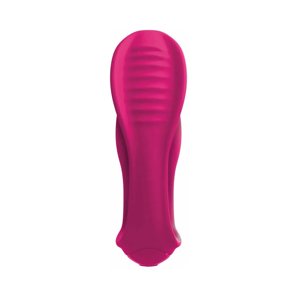 Pipedream 3Some Double Ecstasy Dual Stimulation Silicone Vibrator Red