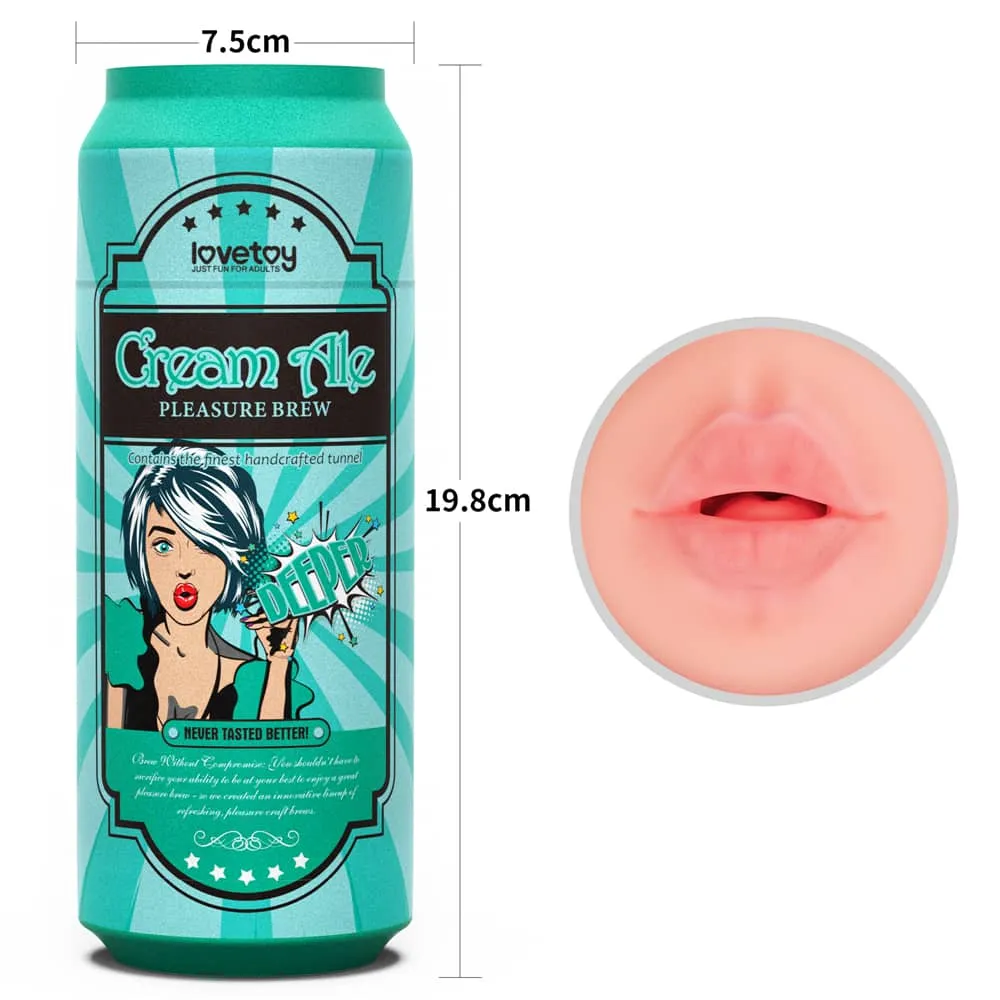Pleasure Brew Masturbator Pocket Pussy -Cream Ale