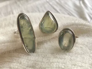 Prehnite with Epidote Brea Ring - Mixed