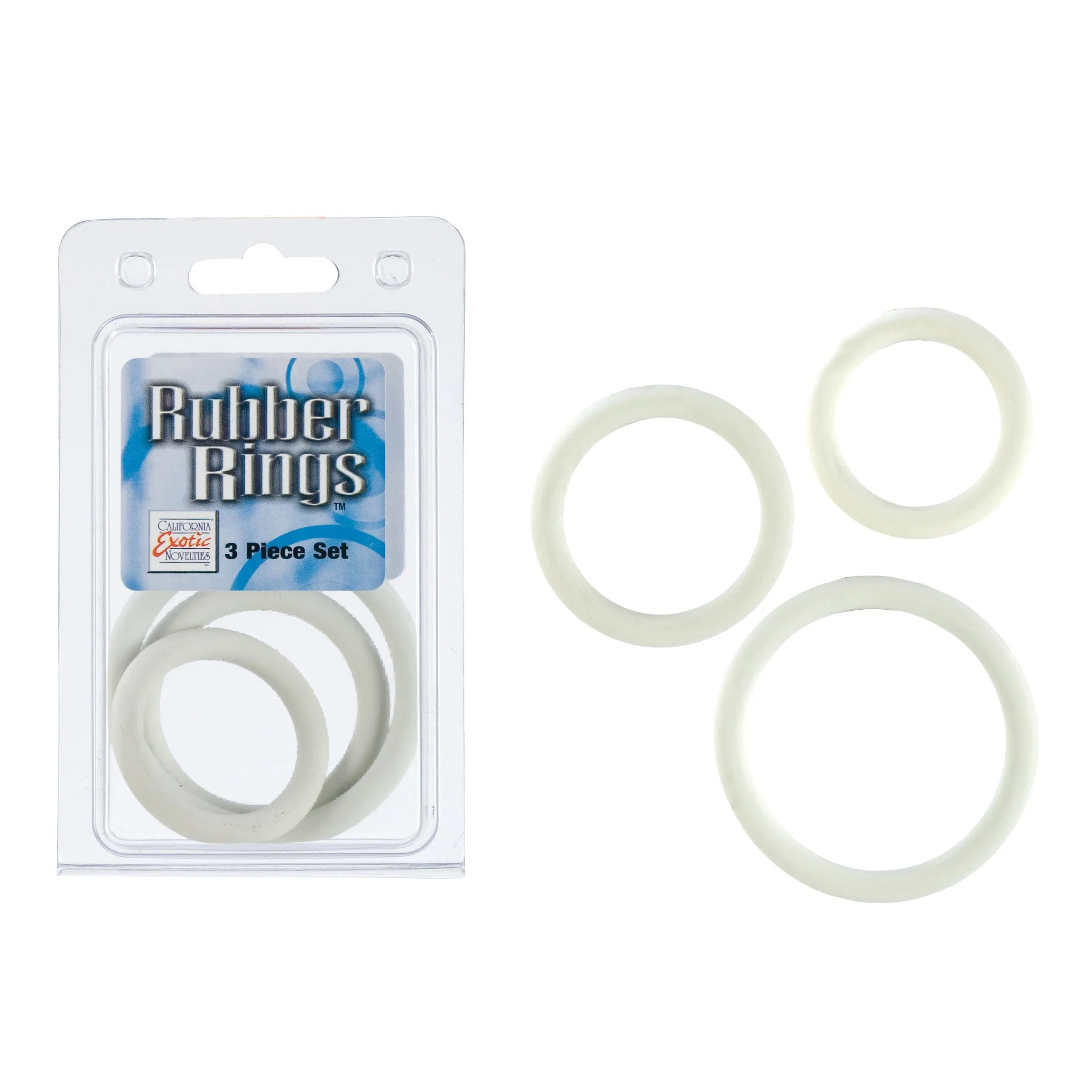 Rubber Ring White 3pc Set