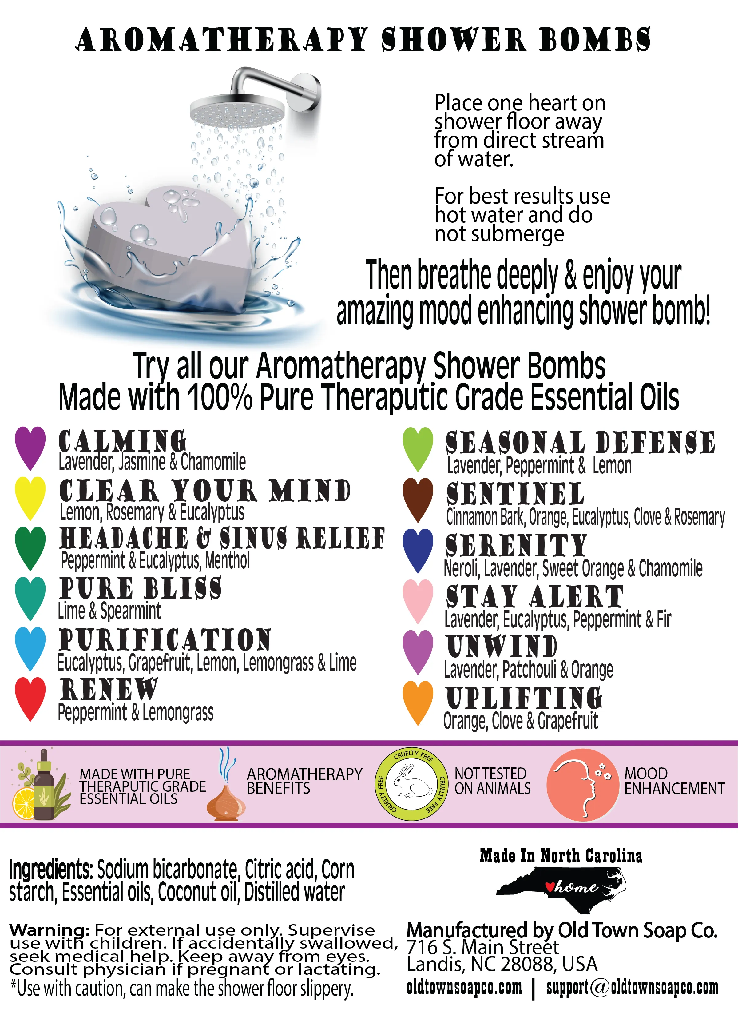 Shower Bombs Headache & Sinus 8 Pack