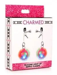 Silicone Light Up Tweezer Nipple Clamps | Adjustable | Charmed
