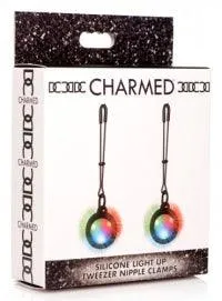 Silicone Light Up Tweezer Nipple Clamps | Adjustable | Charmed