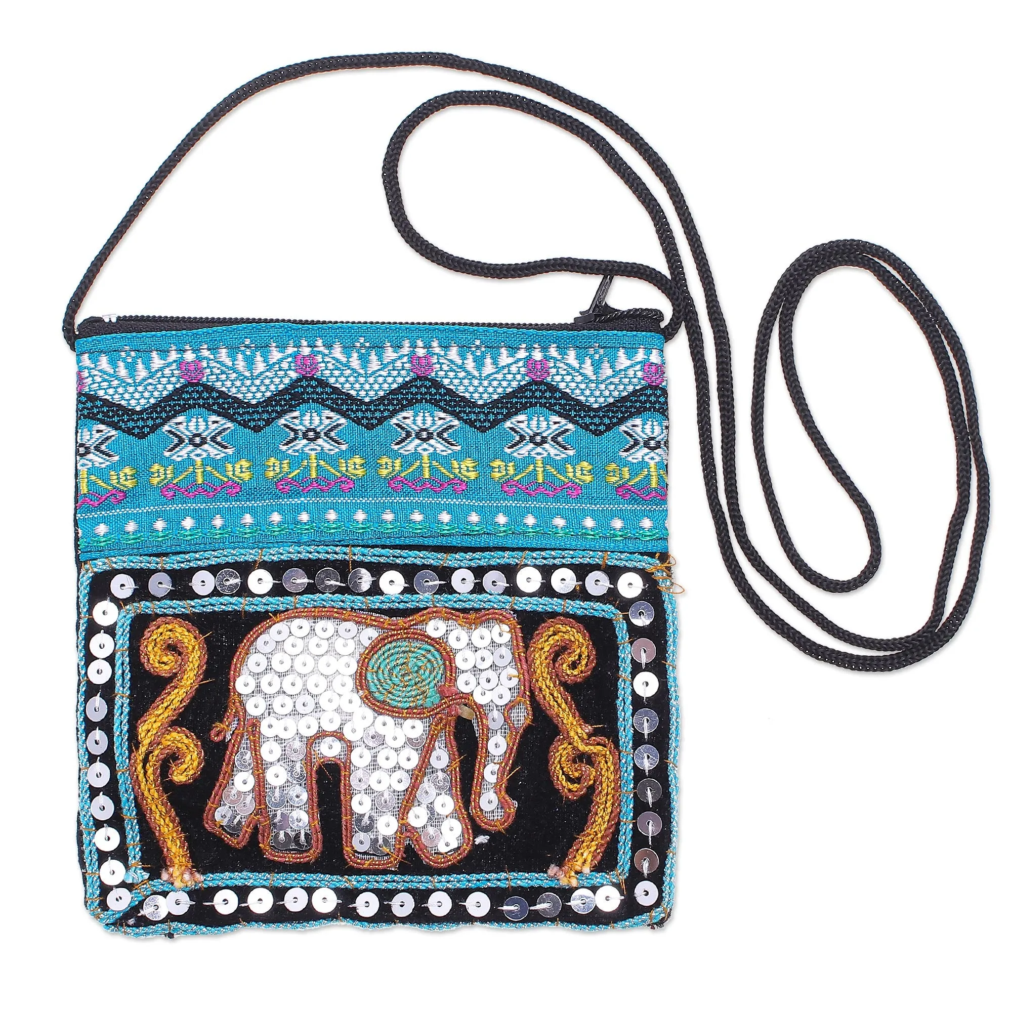 Small Handcrafted Sling from Thailand - Elephant Chic | NOVICA