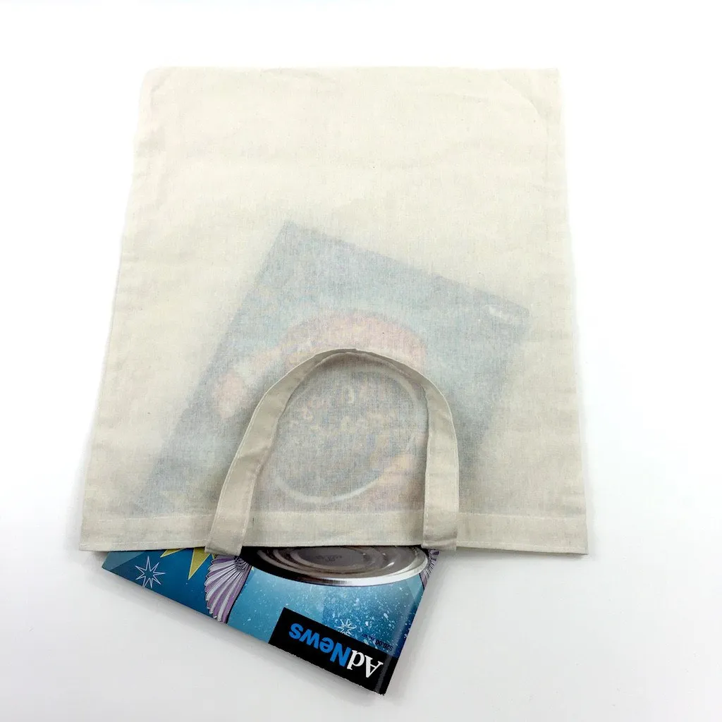 Stock Calico Tote Bag with Short Handle(SCB-05P)