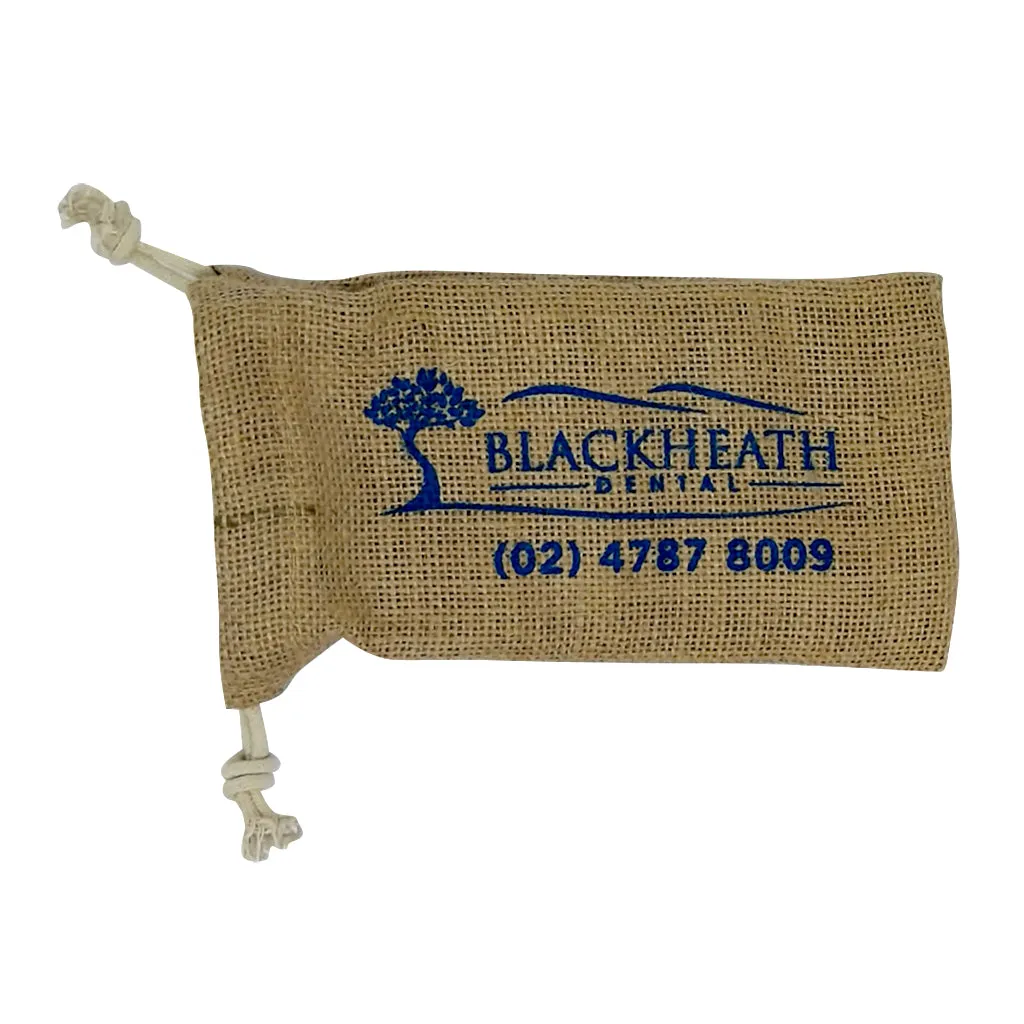 Stock Jute Drawstring Bag-Small(SJB-10T)