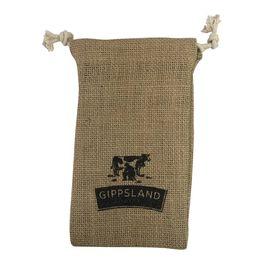 Stock Jute Drawstring Bag-Small(SJB-10T)