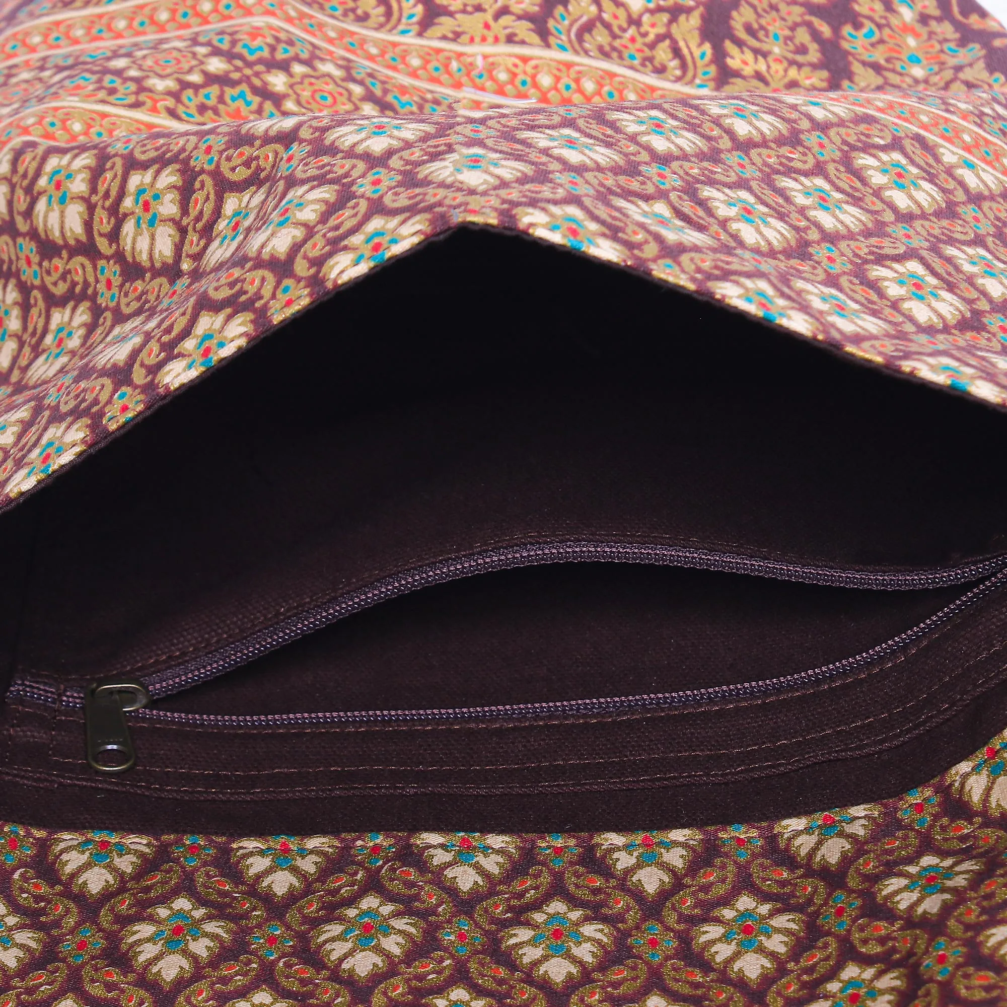 Thai Floral-Motif Yoga Mat Bag - Healthy Life | NOVICA