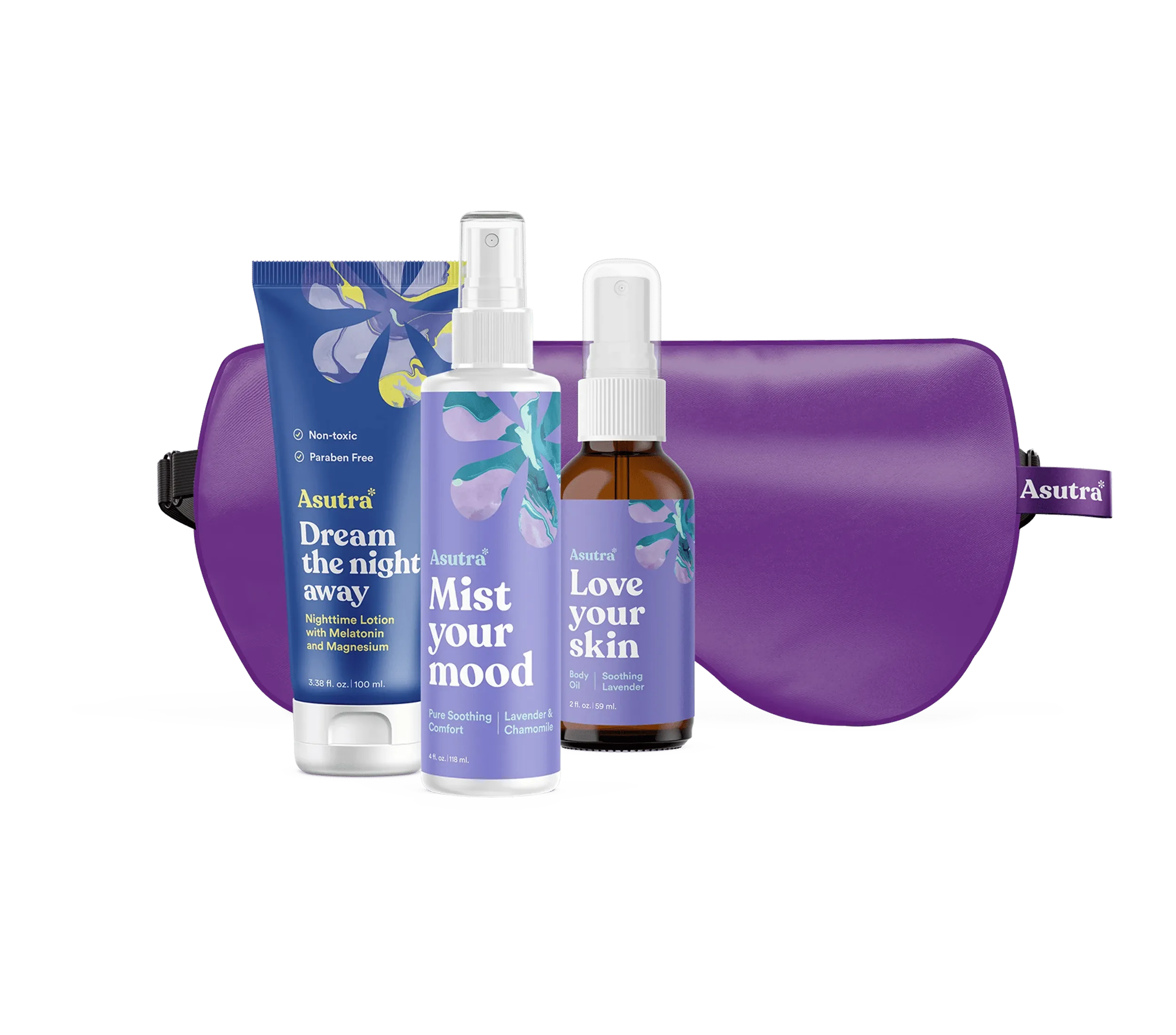 Ultimate Sleep Bundle (Purp Eye Pillow, Dream 100ml, PSC   2 oz. Lav Body Oil)