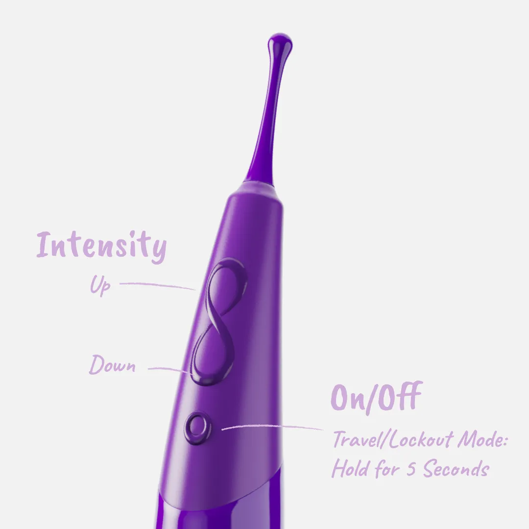 Zumio Xena 8 Speed Rotating Clit Stimulator for Quick Intense Orgasms Purple